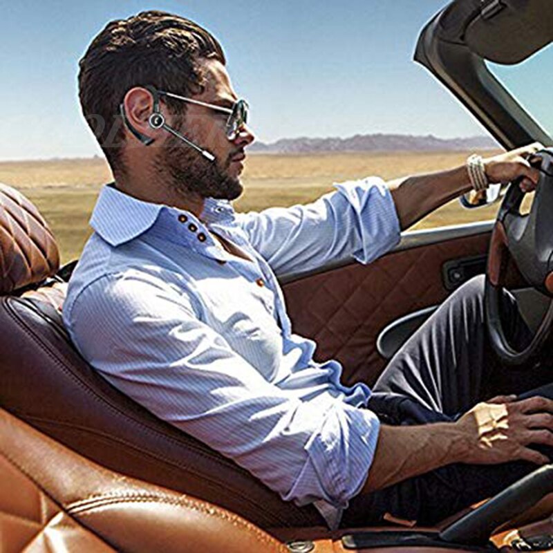 COOLJIER V8S Business Bluetooth Headset Car Bluetooth Handsfree Wireless bluetooth Earphone with Mic for iPhone Xiaomi Samsung