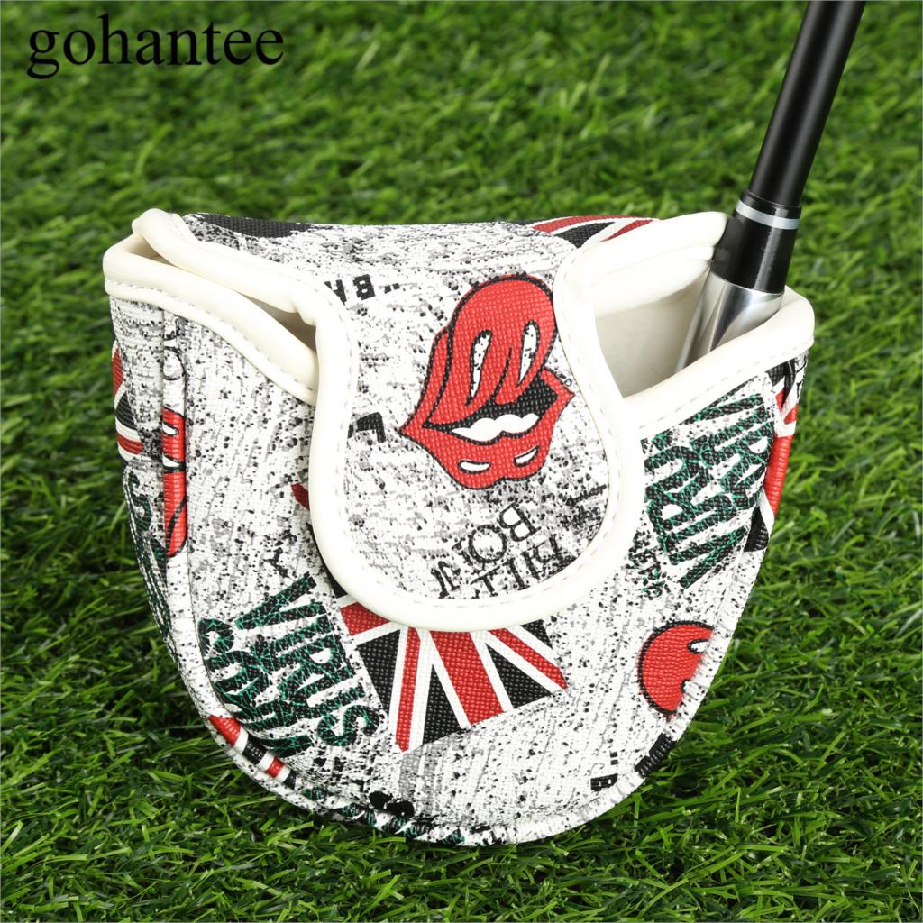 Copricapo Putter da Golf in pelle PU 1Pc con chiusura magnetica copricapo da Golf colorato copricapo Putte sport bianco/verde/blu: WHITE