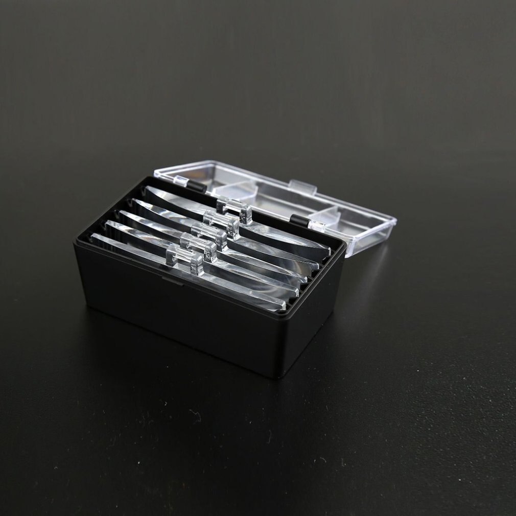 Portable spectacle magnifier With LED lamp 5 different magnification lenses for the elderly ABS 5 acrylic lenses