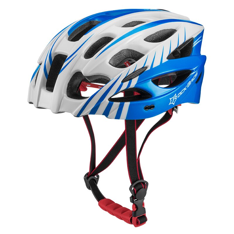 Rockbros Integraal-Gegoten Elektrische Fiets Helmen Mannen Vrouwen Shockproof Fietsen Helmen Met Rand Mtb Helm Fiets Accessoires: WT027WBL