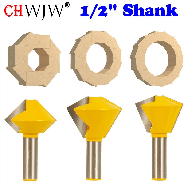 1 PC 1/2 "tige 6 face 8 face 12 face 16 face Multi face colle Joint routeur ensemble-15330: 3PCS