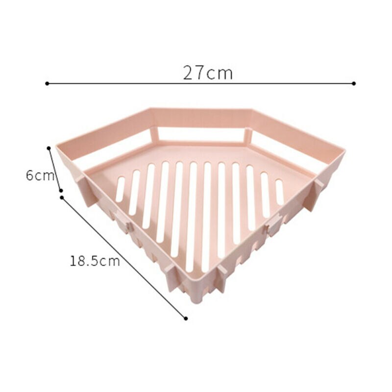 Seamless Sticker Triangle Shelf Toilet Storage Rack Kitchen Bathroom Toilet Shelf Corner Storage Rack