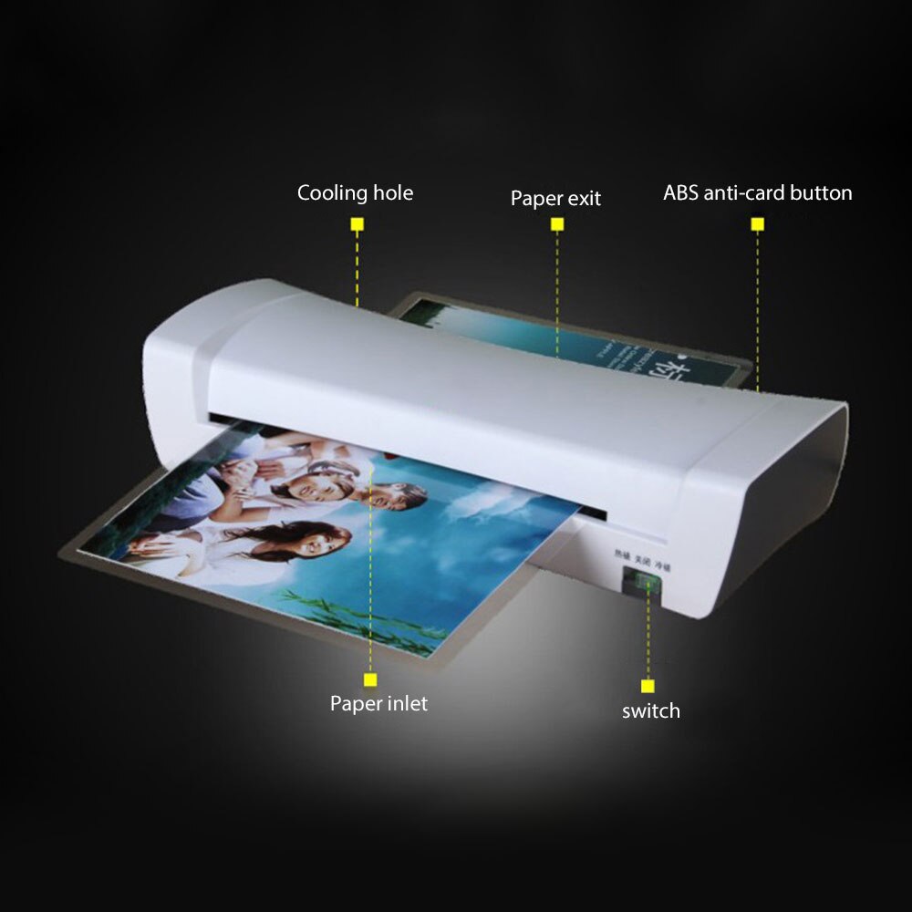 A4 Laminator Legendary SL200 Laminator A4 /Cold Laminator Document Photo Laminating Machine 220W Office Plastificadora
