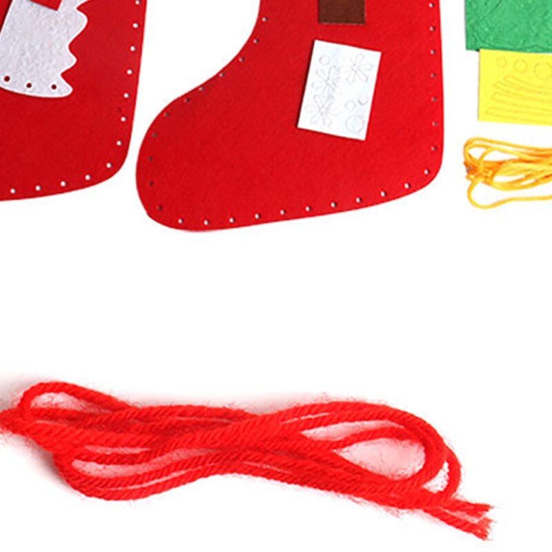 Christmas children's handmade socks Christmas decorations children's educational decorations DIY supplies