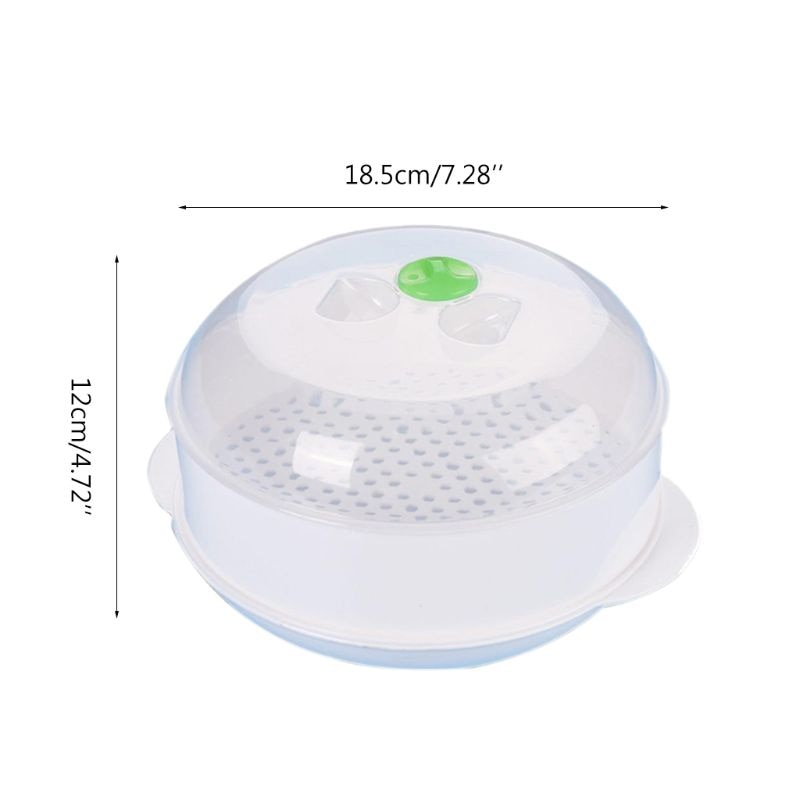 European Single Layer Plastic Steamer Microwave Oven Steamer Round Plastic Microwave Oven With Lid Kitchen Cooking Tools