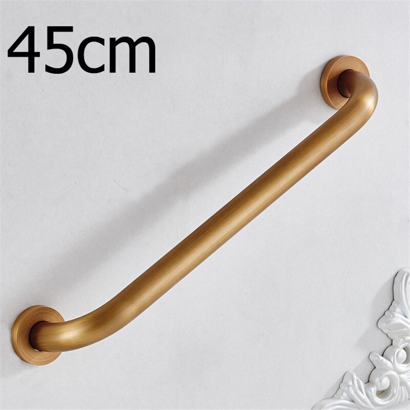 Barra de seguridad para baño, pasamanos para baño, barra de Material DE LATÓN antigua, soporte de mano para ducha,: 45cm