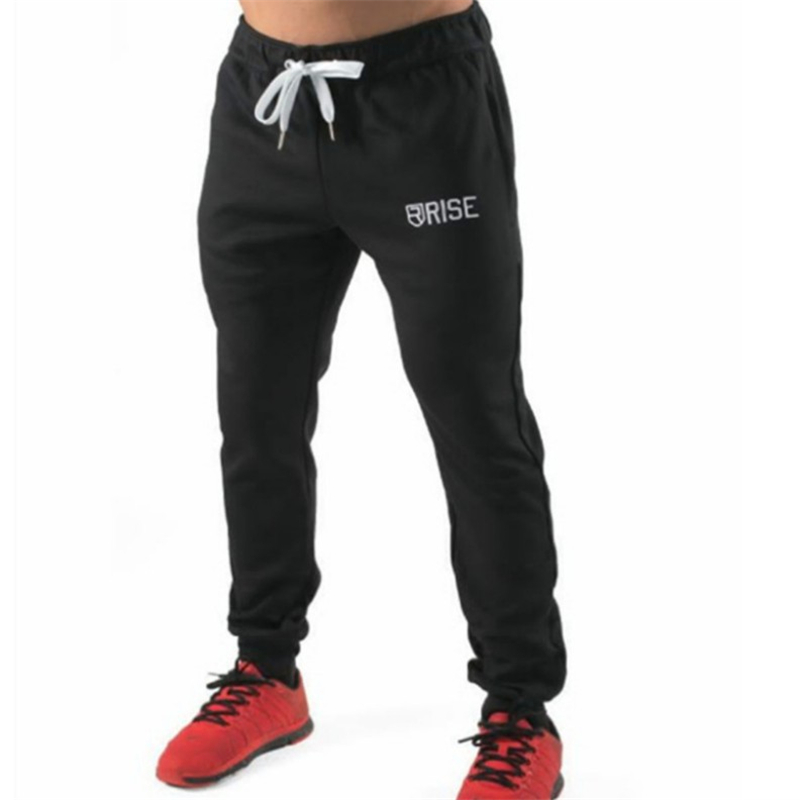 Katoen Running Broek Mannen Broek Sportkleding Workout Trainingsbroek Trackpants Broek Mannen Atletische Activewear Gym Broek Mannen: Black / XXL