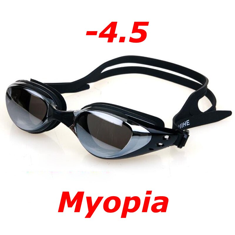 Placage myopie lunettes de natation étanche Anti-buée UV bouclier lunettes piscine Sports nautiques lunettes pour hommes femmes