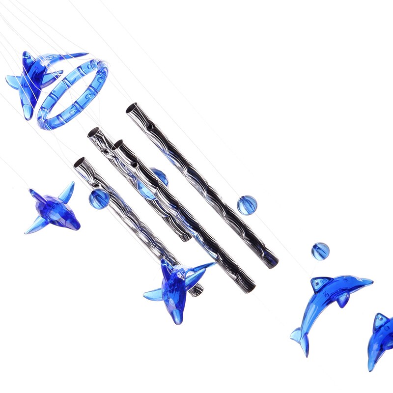 StealStreet Windspiel „Round Top Dolphin“ – Garten-Deko, 23 Zoll, Hängend