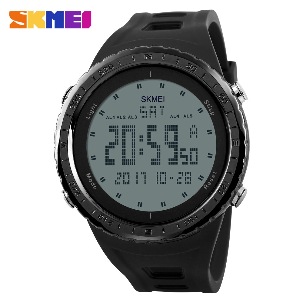 SKMEI Casual Heren Horloges LED Digitale Swim Waterdichte Outdoor Sport Horloge Mannen Dubbele Tijd Multifunctionele Horloges