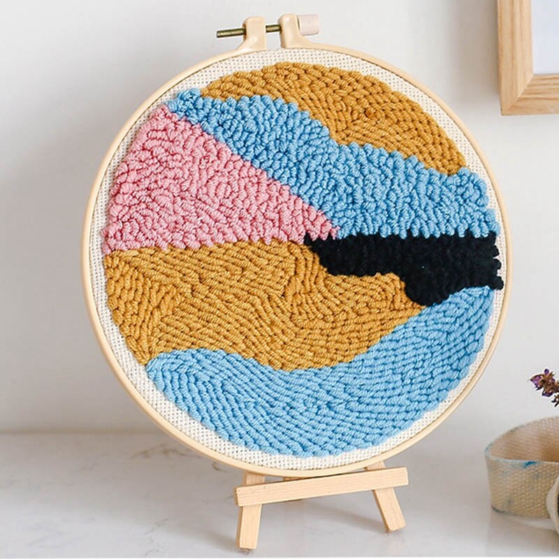 BRICOLAGE Kits De Broderie Paysage Kits de Point De Croix Poinçon Aiguille Broderie Ensembles De Décoration De Ménage
