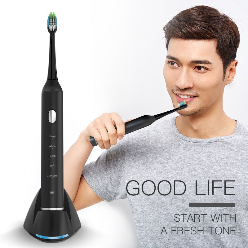Elektrische Zahnbürste sonic Multi-Shift Erwachsene Haushalt Ultra sonic Zahnbürste mit Weichen Borsten Arbeit Verarbeitung