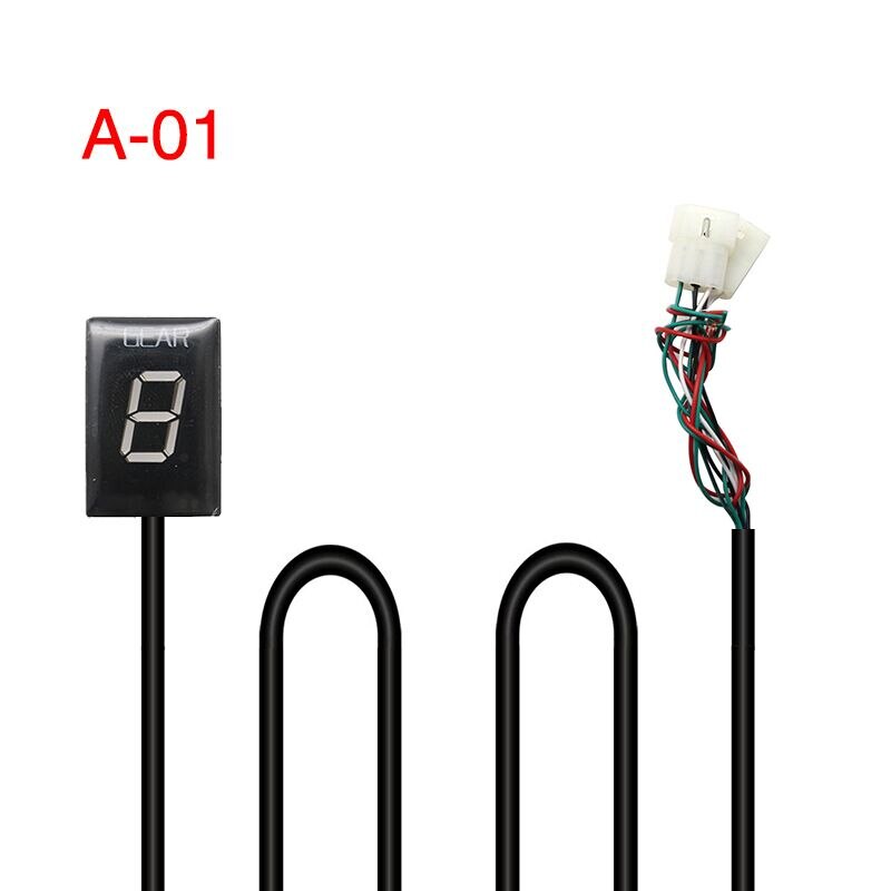 Motorfiets Versnellingsindicator ECU-stekker Compatibel Met Digitale Schakelmeter Met 6 Versnellingen En Led Display