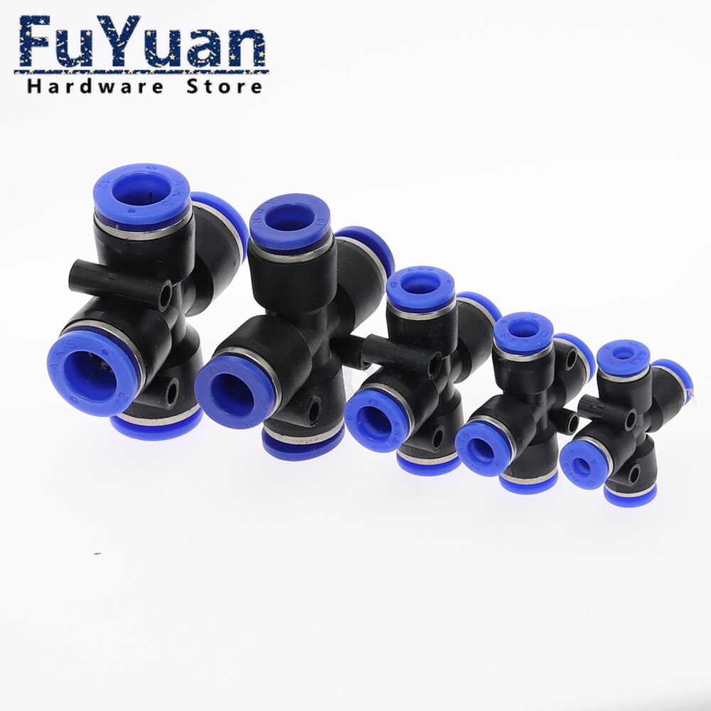 4 Way Cross Shape Equal Pneumatic Union Connector 4mm 6mm 8mm 10mm 12mm OD Hose Tube Push In 4-Port Air Splitter Gas Connector