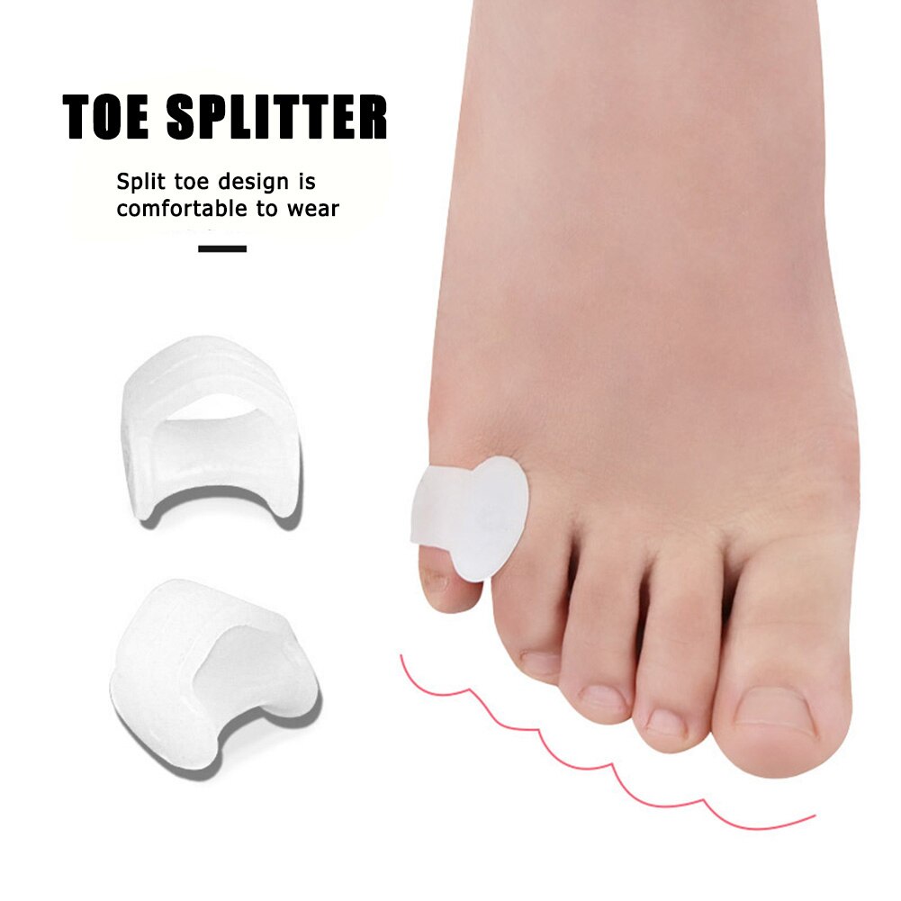 1 Paar Kleine Teen Duim Voor Dagelijks Gebruik Siliconengel Toe Bunion Guard Voetverzorging Vinger Teen Separator Hallux Valgus teen Afscheiders