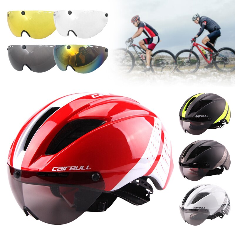 Unisex Cycling Helmet With Goggles Ultralight MTB Bike Helmet Mountain Road Sport Specialiced Bicycle Helmets Bike Equipment