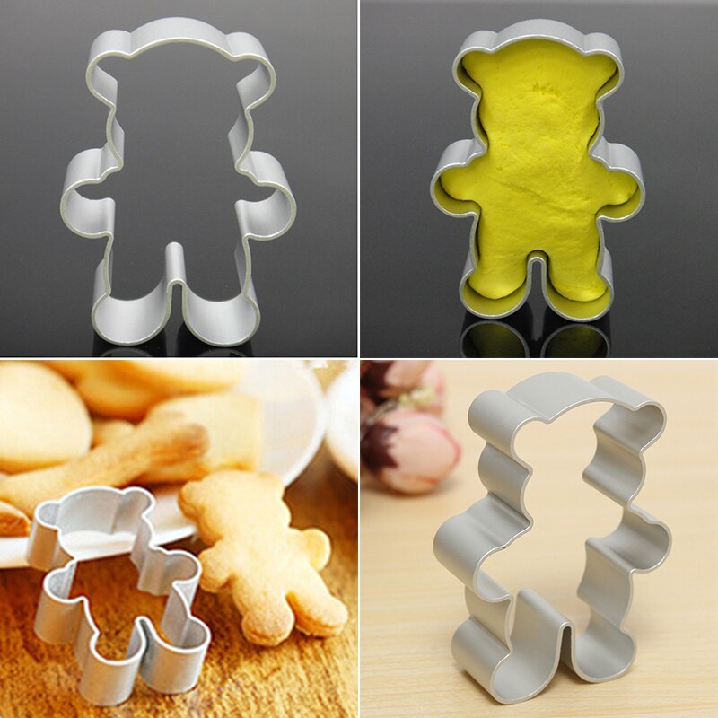Biscuit Mold Cookie Leuke 3D Beer Vorm Cookie Cake Bakvormen Mould Metalen Legering Fondant Cookie Cutters Biscuit Mold