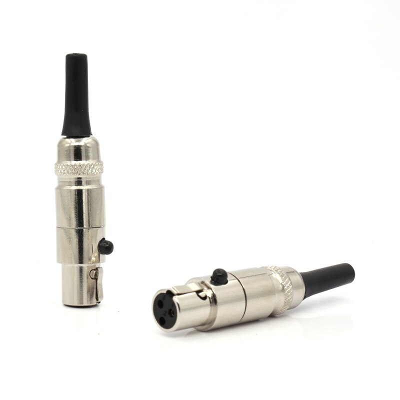 2 pezzo di YTER MINI XLR spina MINI connettore XLR femmina per K271,K240,K272,K242, k702 cuffia aggiornamento