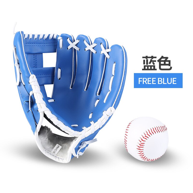 Leder Baseball Handschuhe Männer Zubehör Baseball Handschuh einstellen Schulungen-Praxis Baseball Ausrügestochen Guante Beisbol weicher Ball einstellen: dunkel Grau