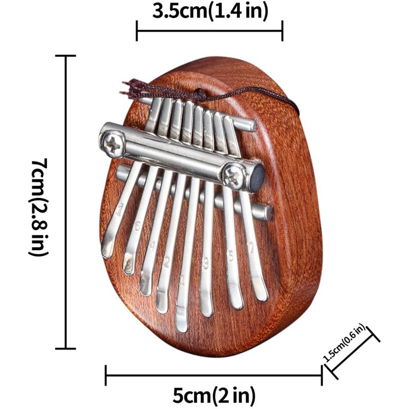 8 Key Kalimba Mini Thumb Piano Kalimba Beginner Portable Instrument