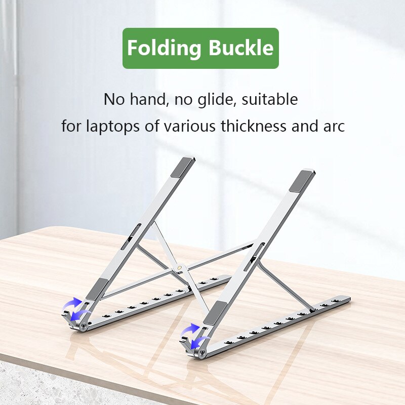 Laptop Holder For MacBook IPad Air Pro Notebook Foldable Aluminium Alloy Stand Bracket Support 15 Inch PC Notebook In Stock