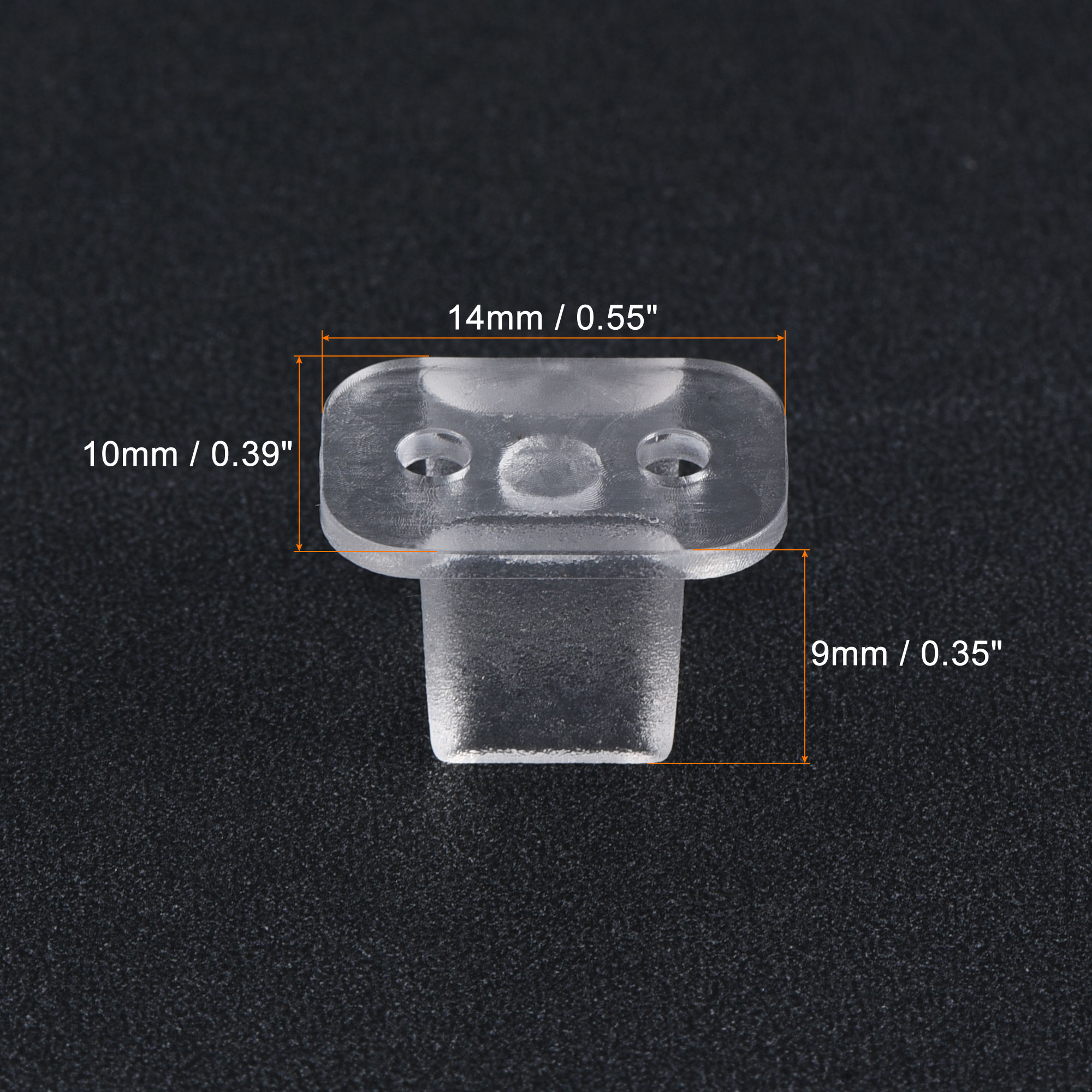 Uxcell LED Neon Mounting Clips, Fixing Clamps Holder for 6mm Neon LED Strip Pack of 100