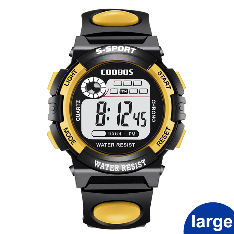 Dameshorloges sport digitaal horloge damesjurken rubberen led-display klok waterdichte polshorloges montre femme: 0118yl