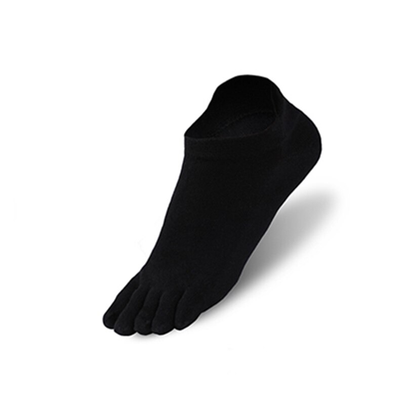 Orthopedic Compression Socks Men's Toe Socks Ultra Low Cut Liner with Gel Tab Breathable: Black