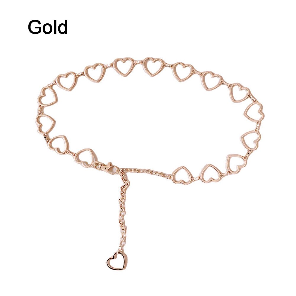 Vrouwen Mannen Broek Chain Punk Straat Vlinder Riem Taille Ketting Multi Layer Haak Broek Sleutelhanger Jeans Ketting Hiphop Sieraden: Type 4- gold