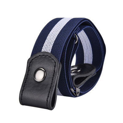 Easy Belt Without Buckle Elastic Belts for Women Stretch Riem Men Jeans Cintos Extensible Kids Boys Girls Cinturon Mujer Magic: Blue white blue belt