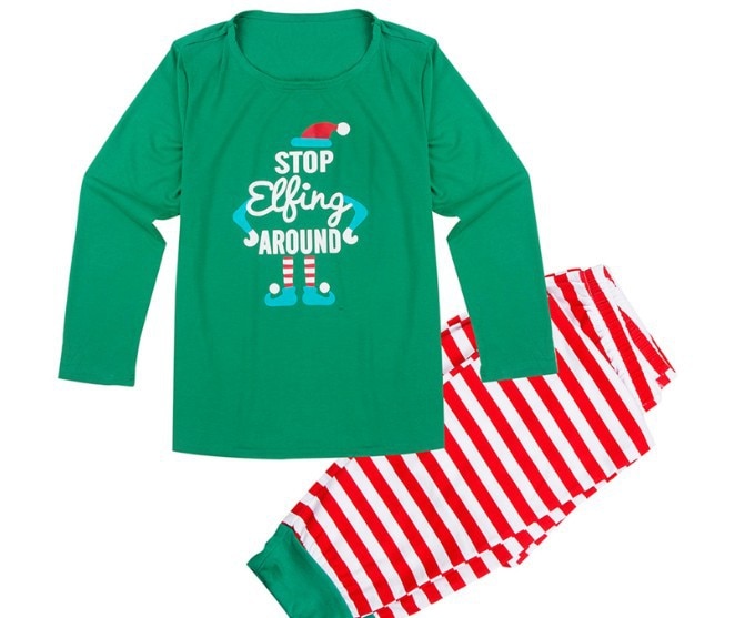 Familie Weihnachten Pyjama einstellen Familie Passenden Kleidung Weihnachten Party Kleidung Erwachsene freundlicher Pyjama einstellen Baumwolle Baby Karosserie Nachtwäsche