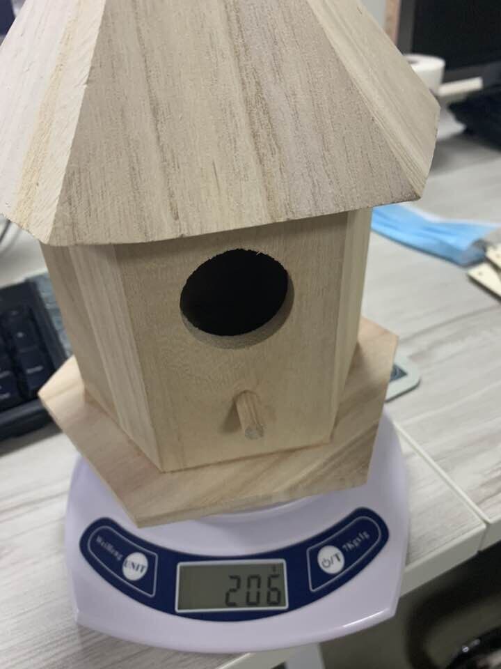 IN STOCK Novel Wooden bird house Wooden Bird House Nesting Box Hanging Bird Nests Home Garden Decor Garden decoration outdoor