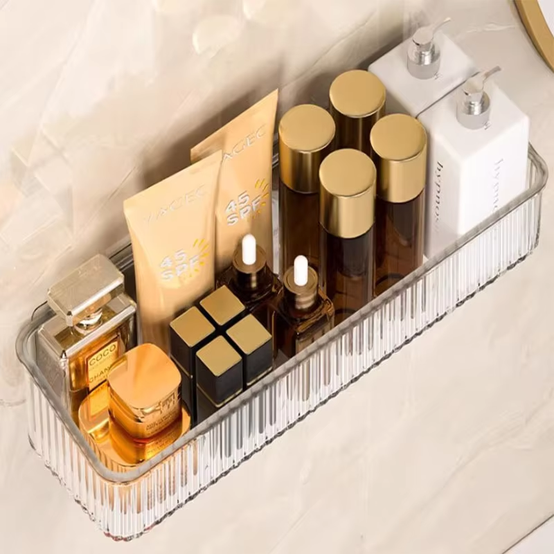 Badrumsförvaringsställ badrumstoalett utan stansning vägghängare toalettvägg kosmetikaförvaringsställ