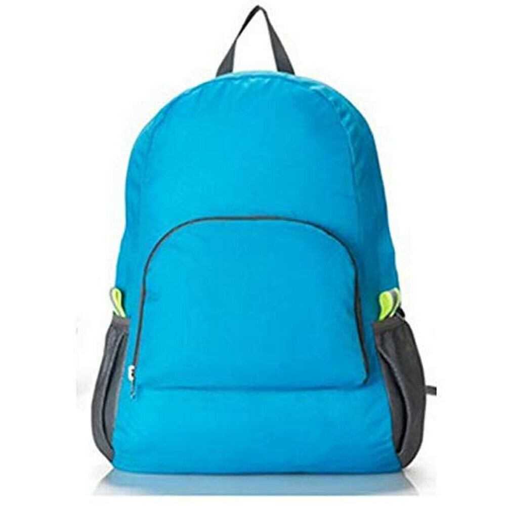 plus récent hommes femmes pliant Portable en plein air Sport randonnée Camping voyage sac à dos sac à dos sac à dos: Bleu