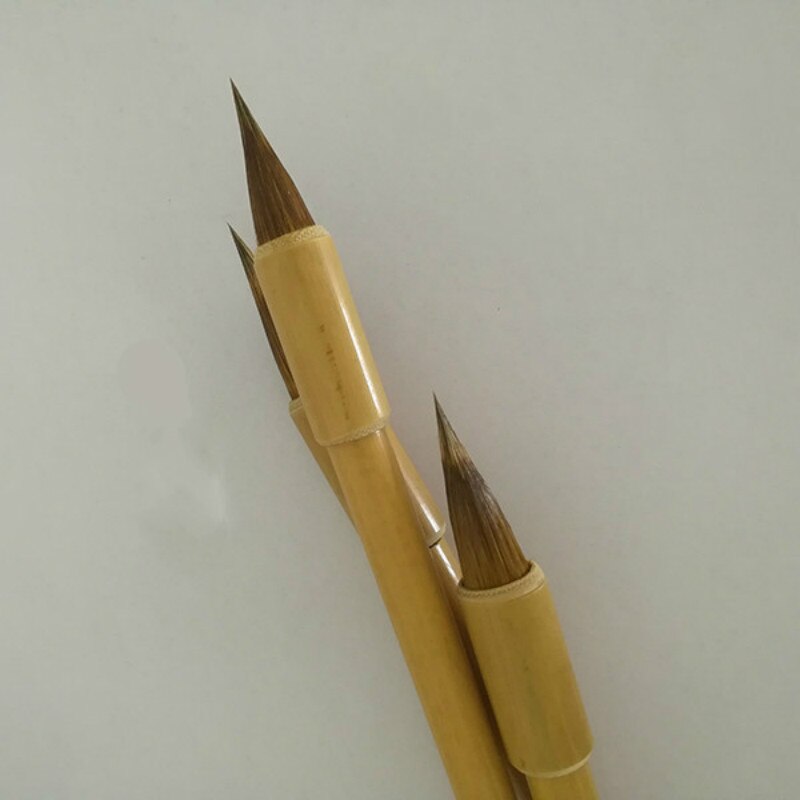 Juego de pinceles de escritura de pelo de comadreja china, juego de pinceles de pintura china, caligrafía de escritura Regular, suministros de papelería