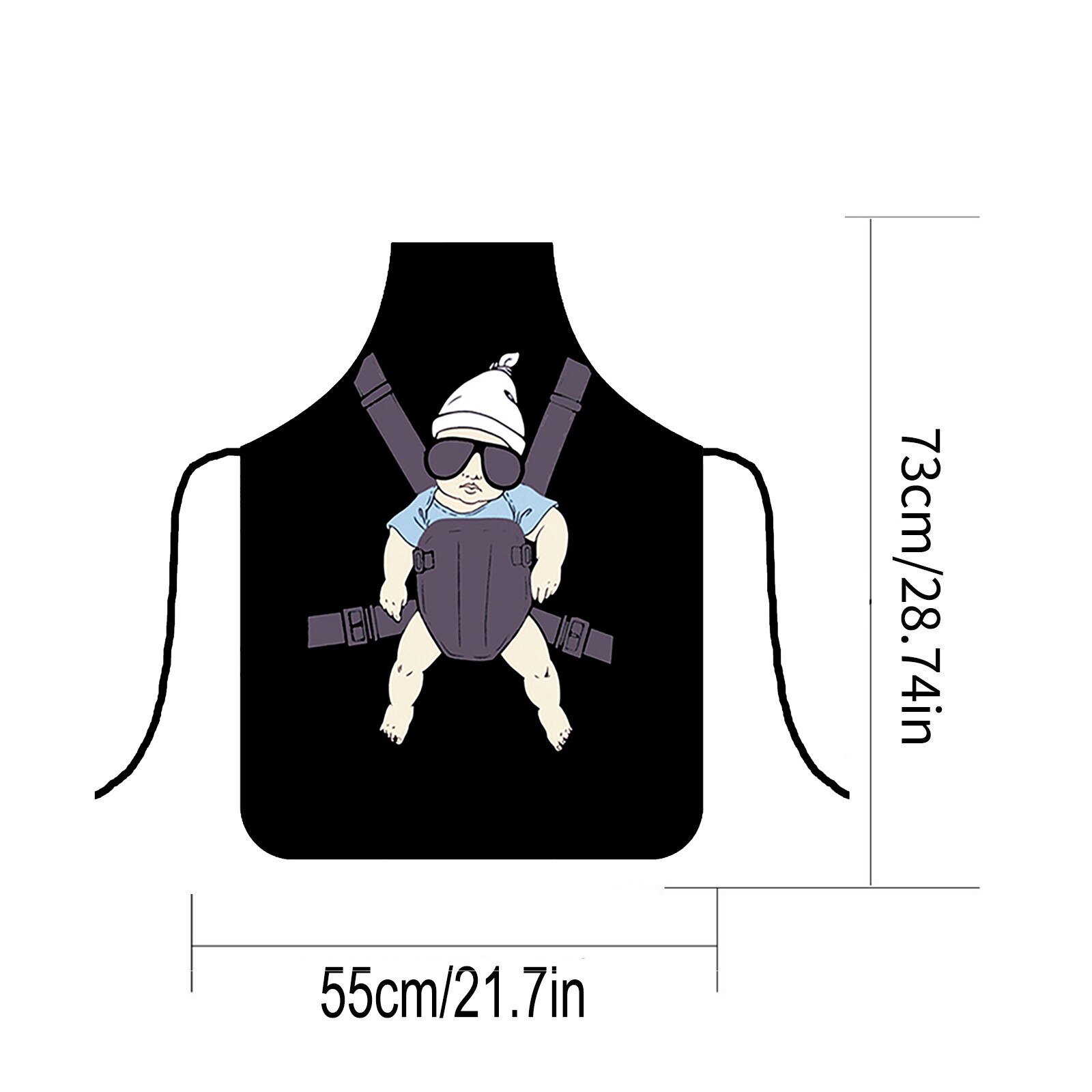 Funny Apron Kitchen BBQ Party Aprons Funny Novelty Cartoon Man Aprons Dinner Party Cooking Apron Cuisine Adult Мультфильмы Apron