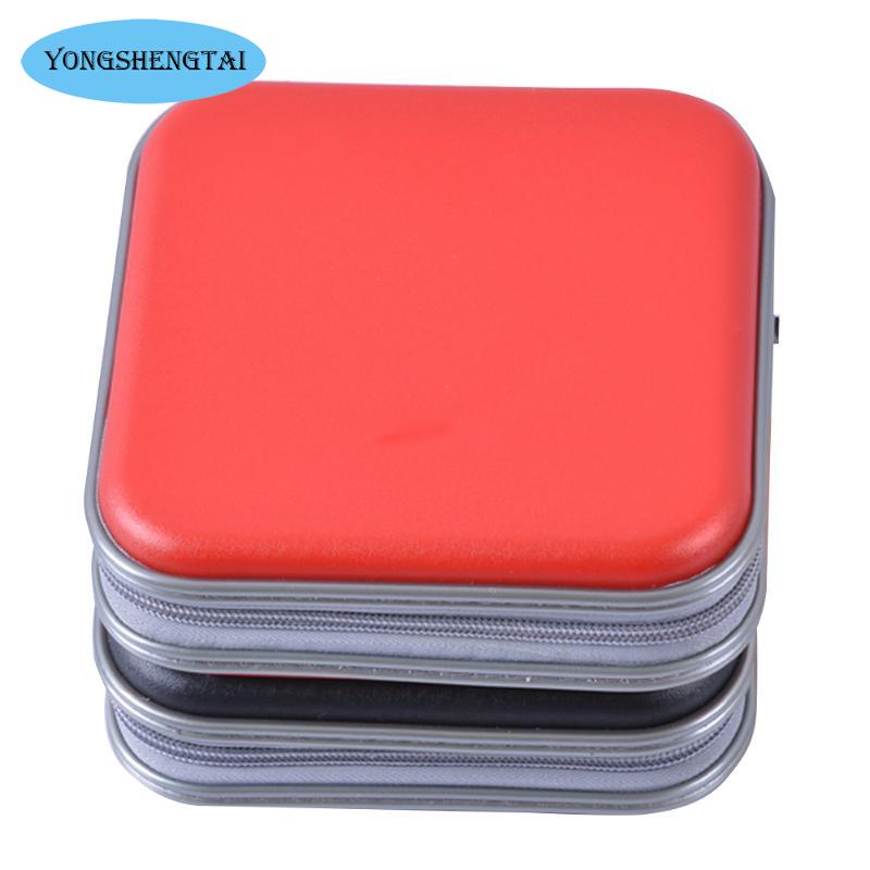 Portable 40pcs Disc CD DVD Wallet Storage Organizer Case Boxes Holder CD Sleeve Hard Bag Album Box Cases with Zipper