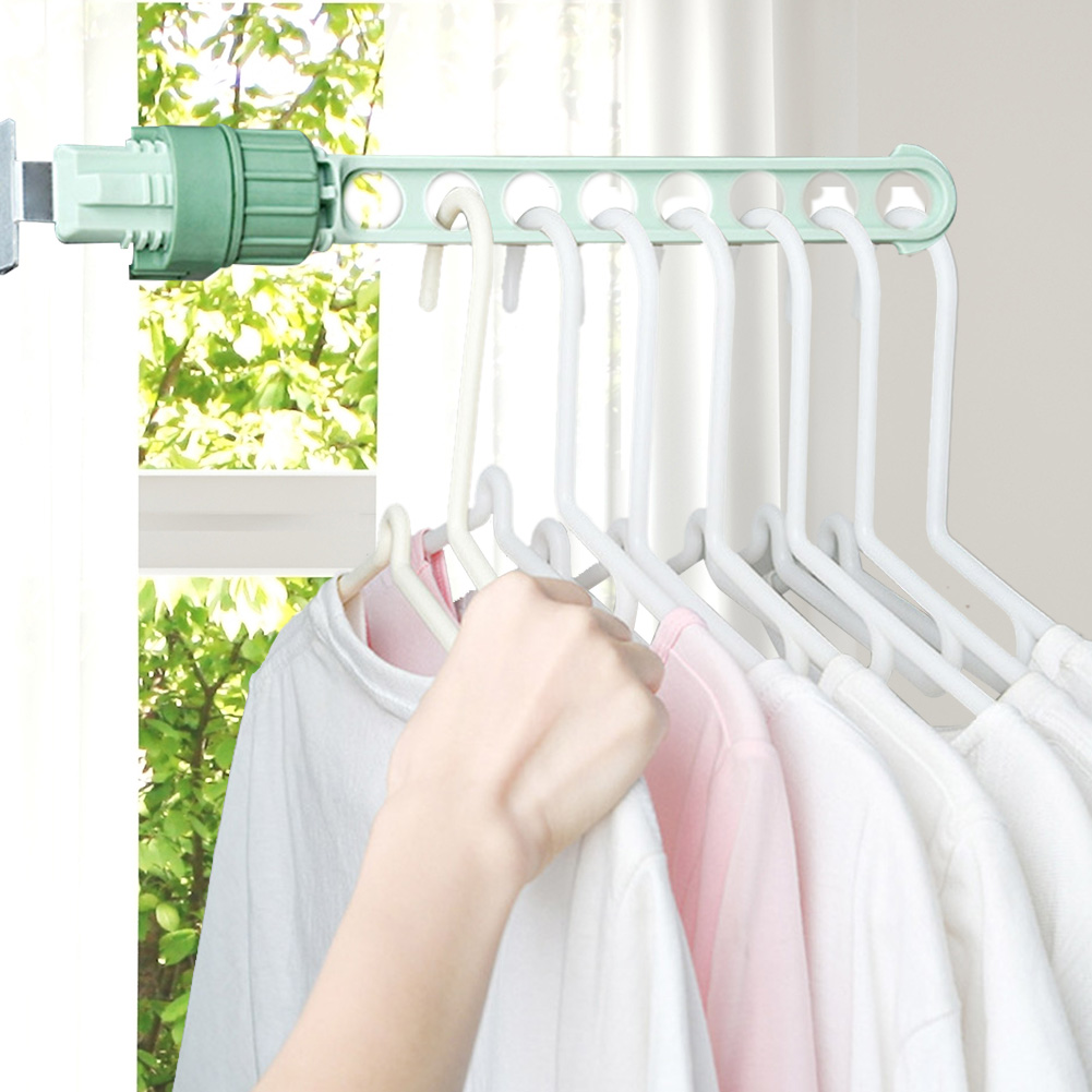Wäscheständer, Balkon, Wäscheständer, Wandmontage, Wäscheständer, Badezimmer-Wäscheständer, platzsparend für Höhle Innenbereich, 8 Löcher