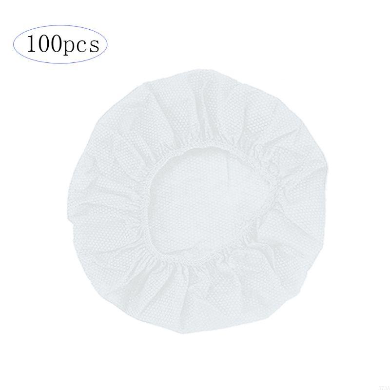 920l 100 /påse engångsskydd för hörlurar nonwoven öronkuddar 10-12cm headset för callcenter, konserter och på: Vit