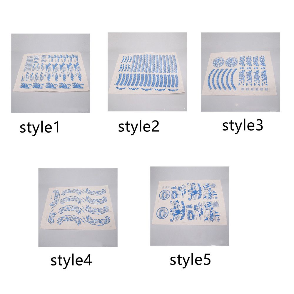 Arts Creatieve Keramiek Transfer Papier Aardewerk Accessoires Blauw En Wit Porselein Papier Glazuur Onderglazuur Bloem Papier