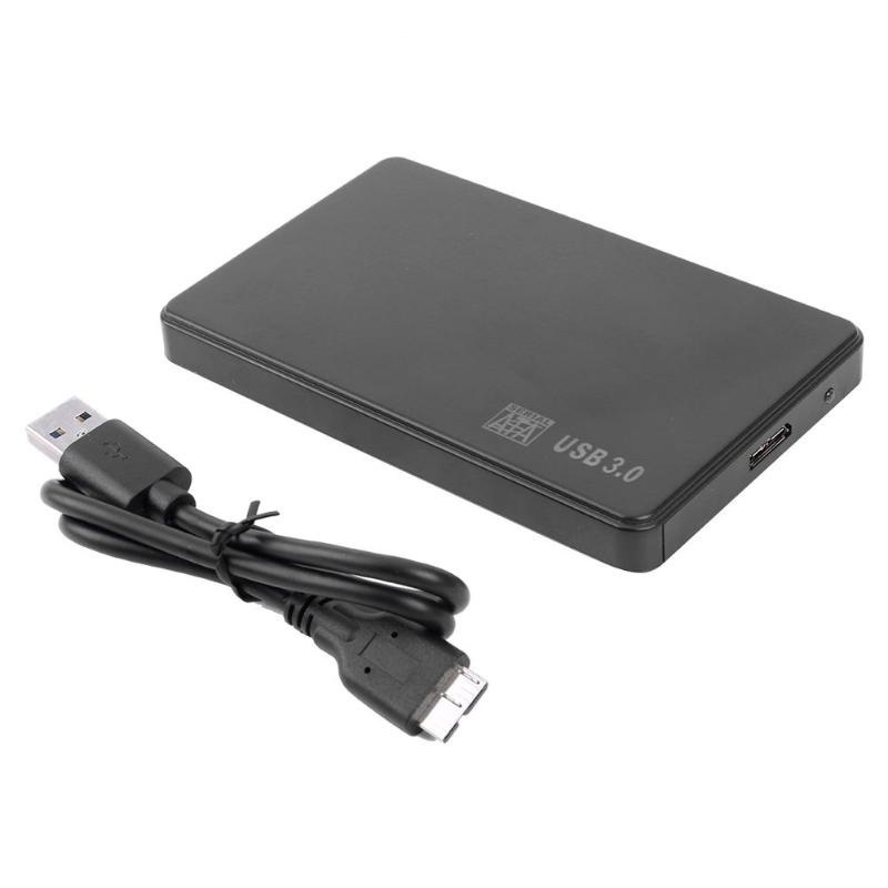 2,5-Zoll-SATA-USB3.0-HDD-Gehäuse für mobile Festplatten für externe SSD-Speicher-HDD-Box: WHITE