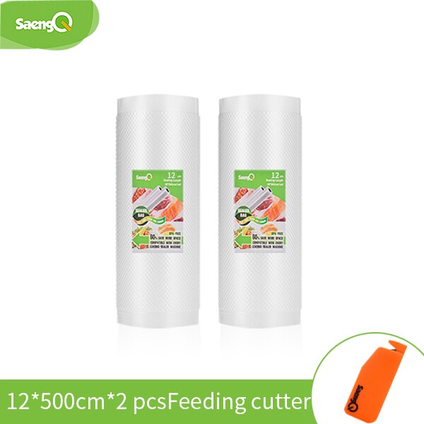 saengQ 5 Rolls/Lot Kitchen Bags For Vacuum Sealer bags Food Vacuum Bag Storage Vacuum Packaging Rolls 12/15/20/25/30cm*500cm