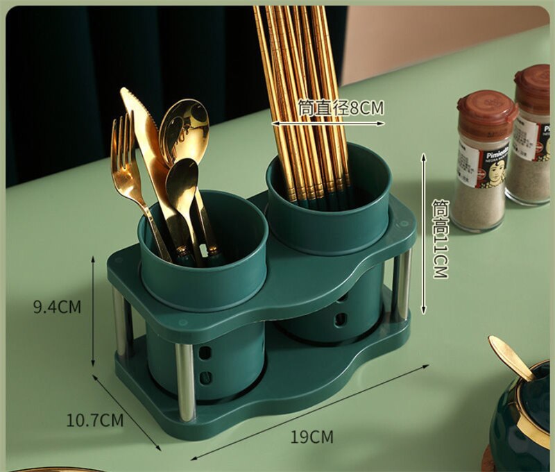 Kitchen Spoon Holder Chopstick Drainer Rack Cutlery Fork Storage Holder Tableware Knife Dryer Drainboard Utensils Organizer K167: C
