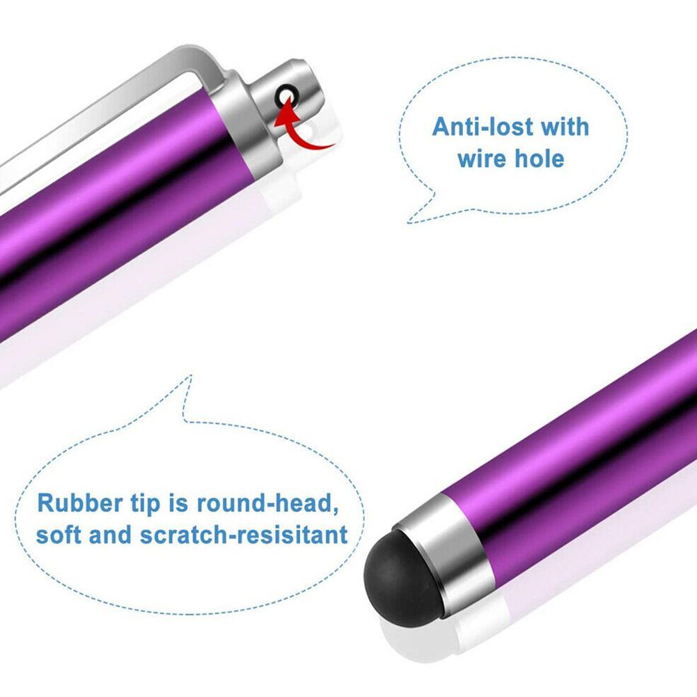 1 stück kapazitiver metall-touchpen für tablets mit pc-clip, geeignet für alle kapazitiven stifte,  f8 i 9