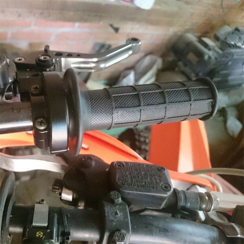 1 Pair 22mm Throttle Grip Twist Throttle Hand Grip with Twist Cable Handle Throttle Clamp For Motorized Bicycle Push Bike