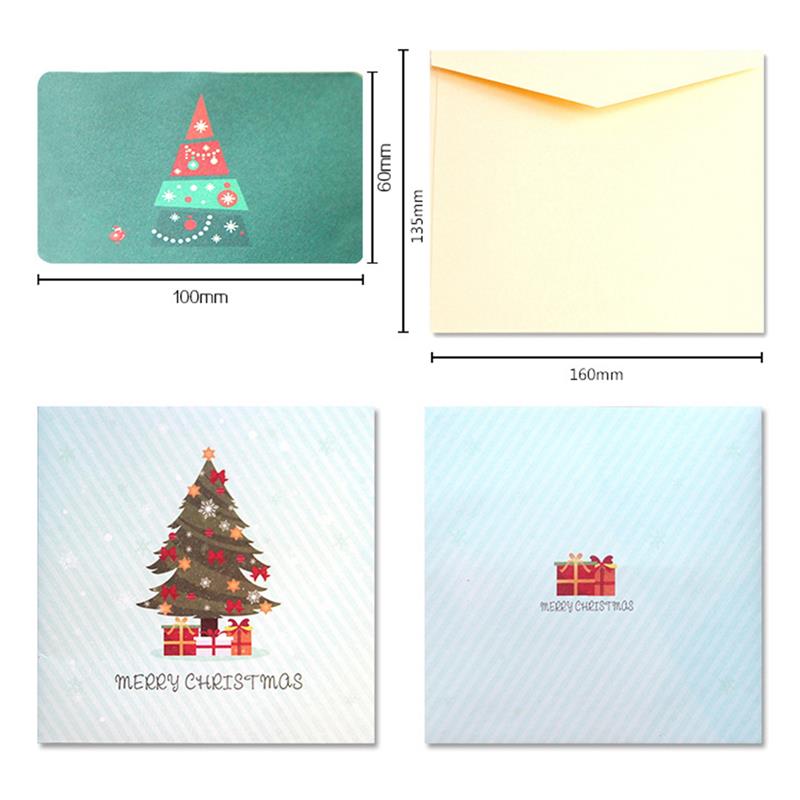 1pcs 3D Popup Greeting Cards Christmas Tree Post Card Card For Birthday Christmas Valentine' Day Party Wedding Decoration
