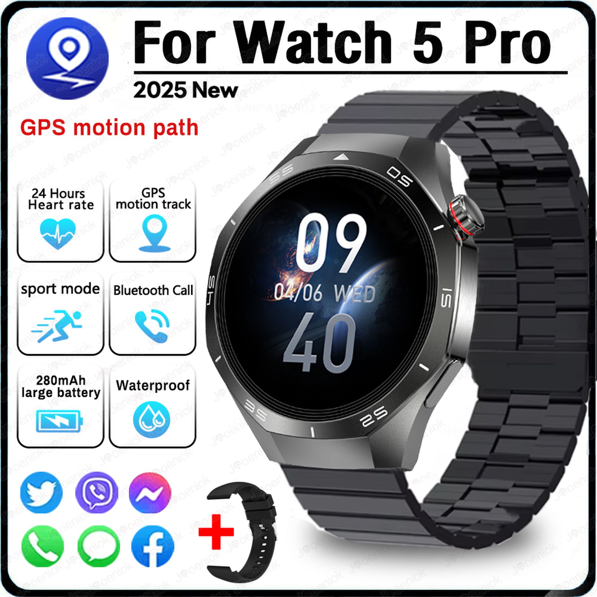 2025 Nuovo sport tutto'aria Aperta Astuto Della Vigilanza Degli Uomini 360*360 Schermo HD Frequenza Cardiaca fitness Impermeabile Affari Chiamata Bluetooth Smartwatch: Viola