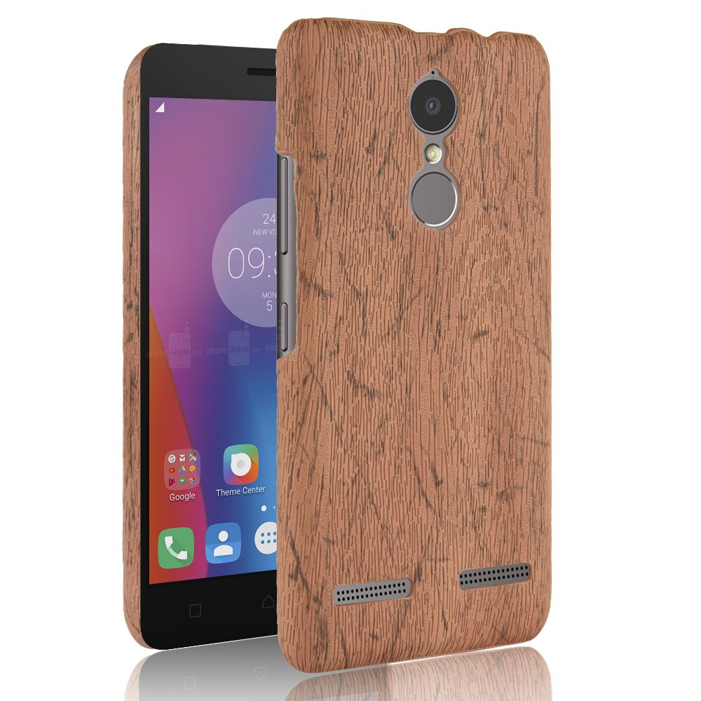 Subin voor lenovo  k6 hoesje 5.0 inch pu hout lederen nerf mobiele holster shell voor lenovo  k6 telefoonhoesje