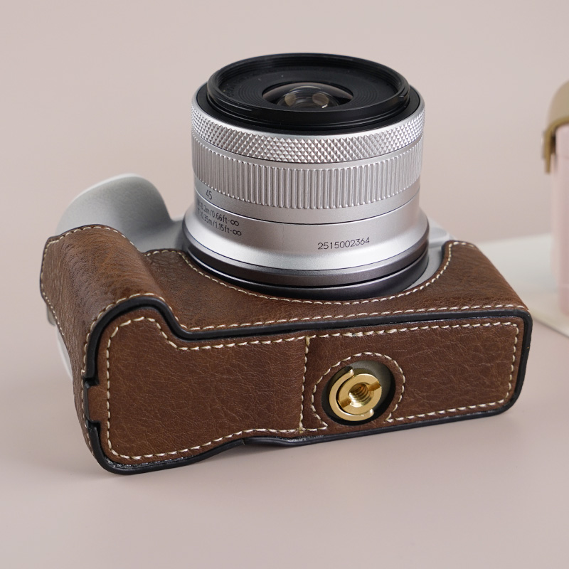 Etui na aparat Canon EOS R50 Pokrowiec na aparat Pokrowiec ochronny Pół etui z paskiem na ramię Torba na aparat Otwarte dno Odporne na stratki