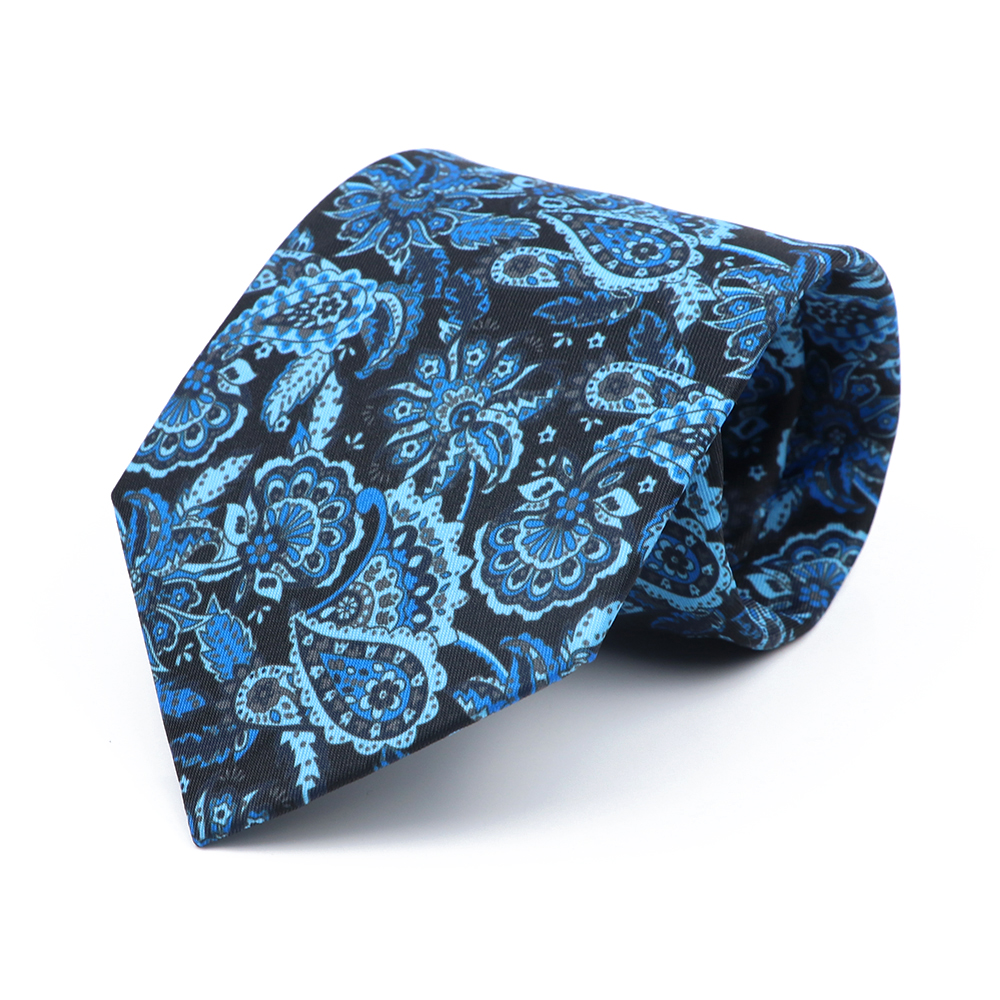 9cm Brown Blue Men Tie Vintage Floral Geometry Print Necktie Mens Wedding Business Meeting Suit Shirt Daily Wear Accessories: Ivory